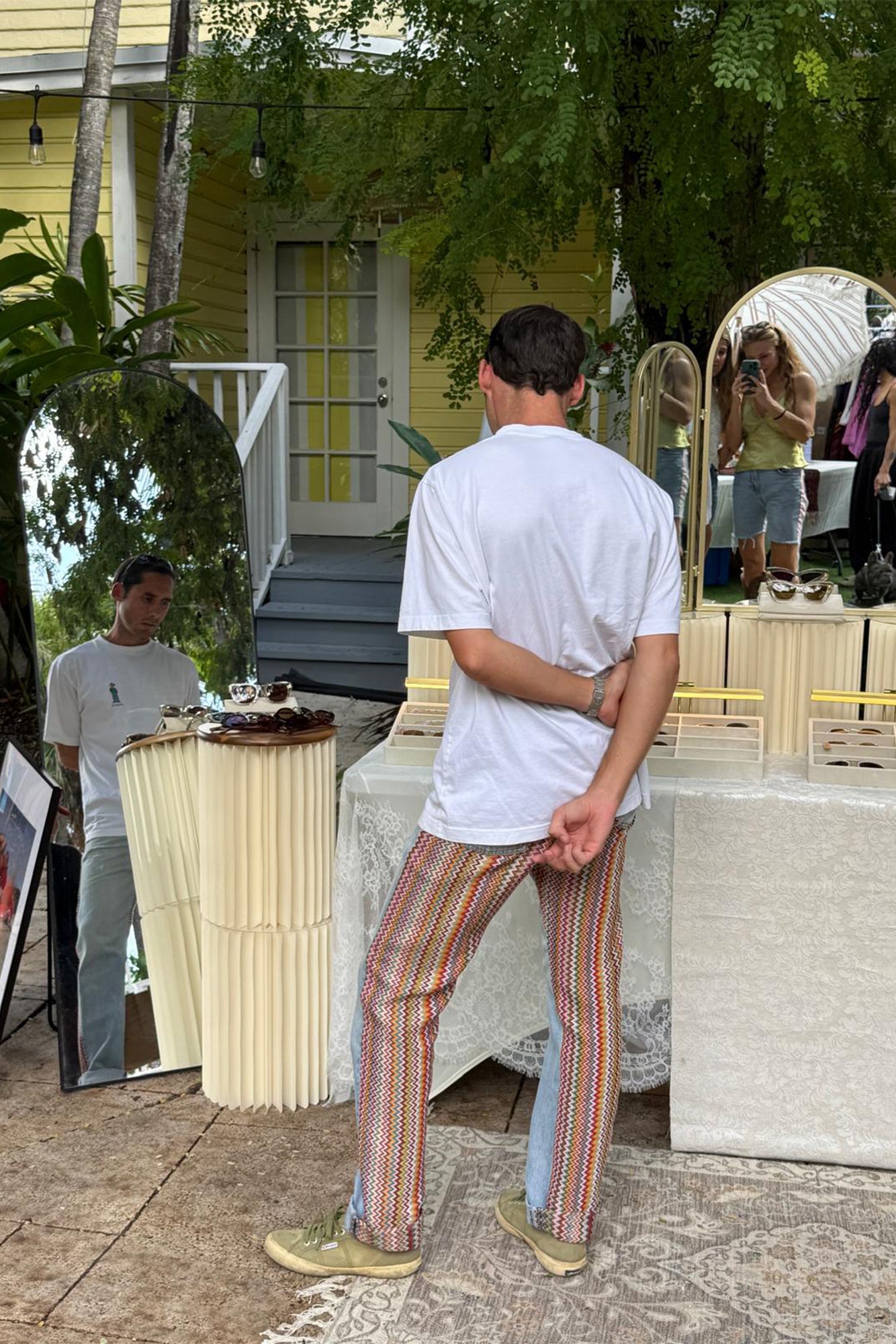 Multicolor Zigzag Knit