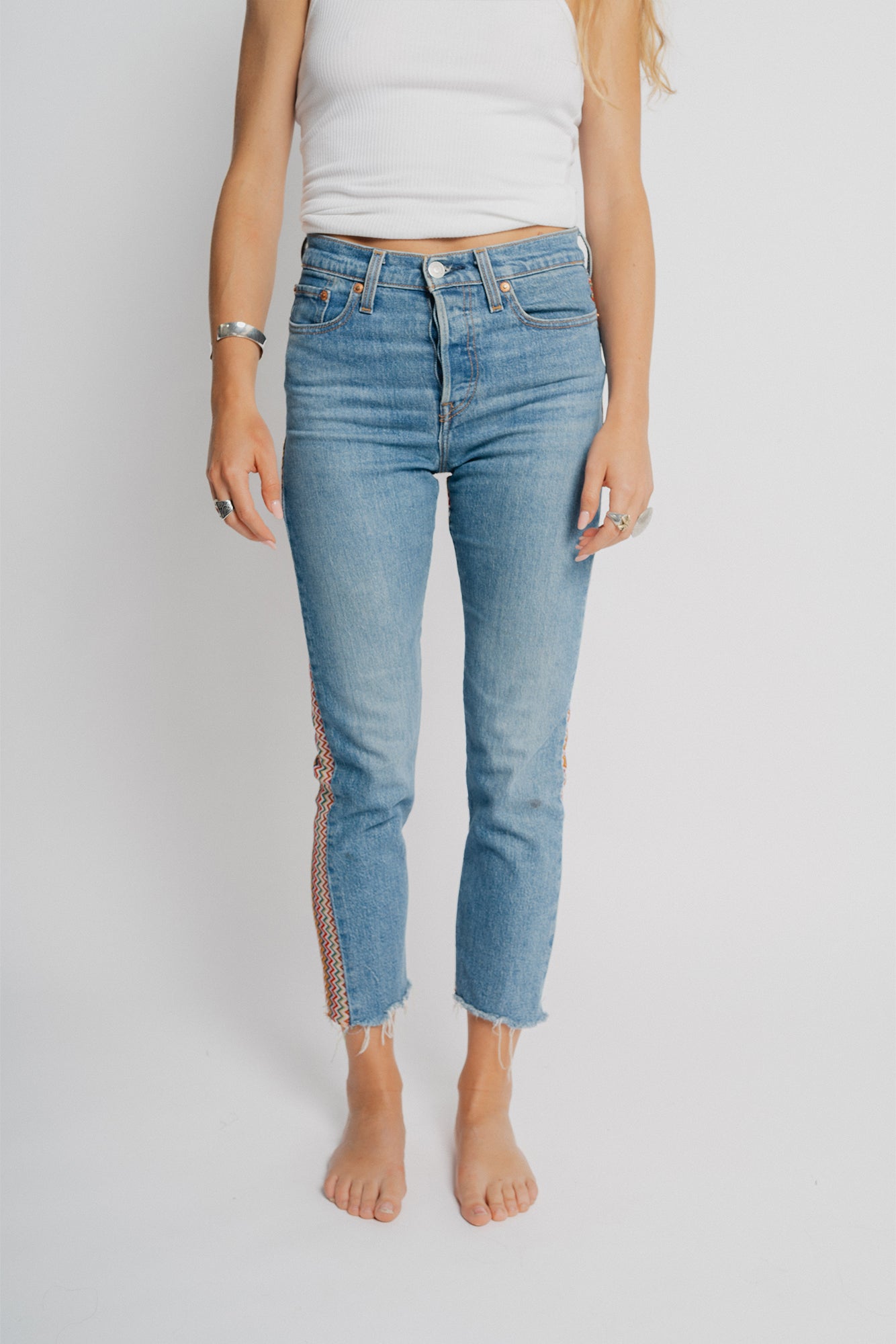 Multicolor Zigzag Knit