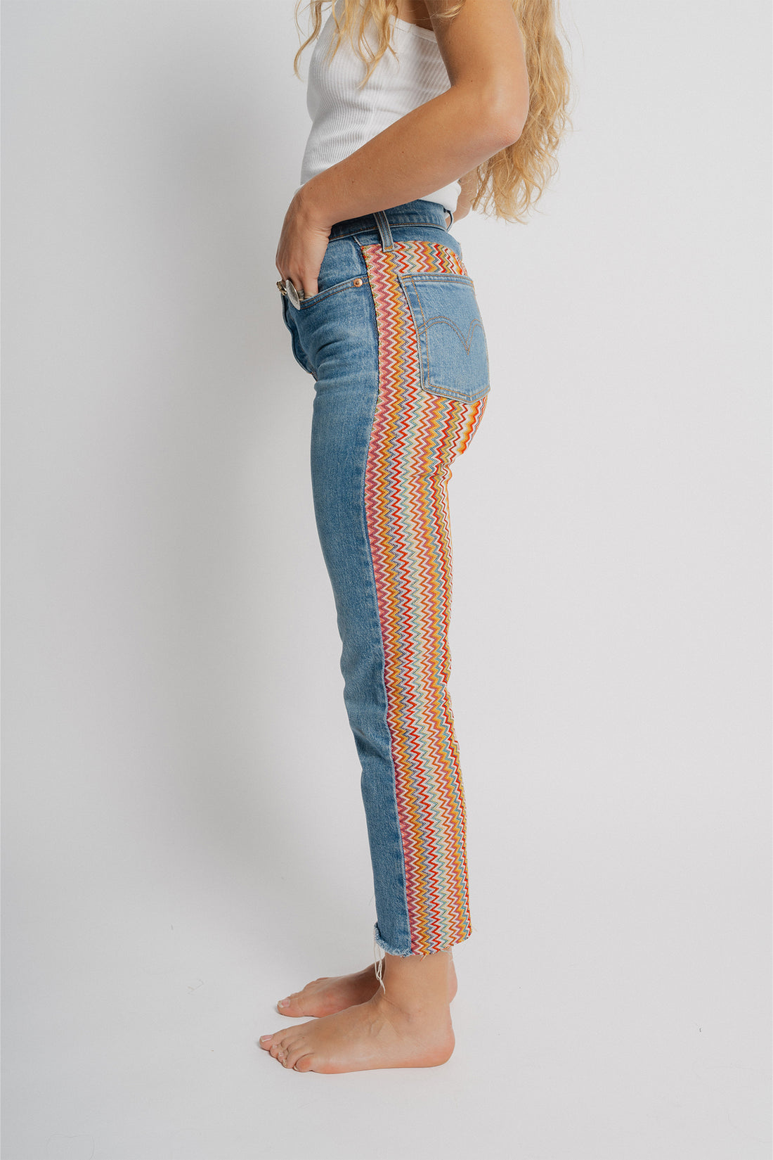 Multicolor Zigzag Knit