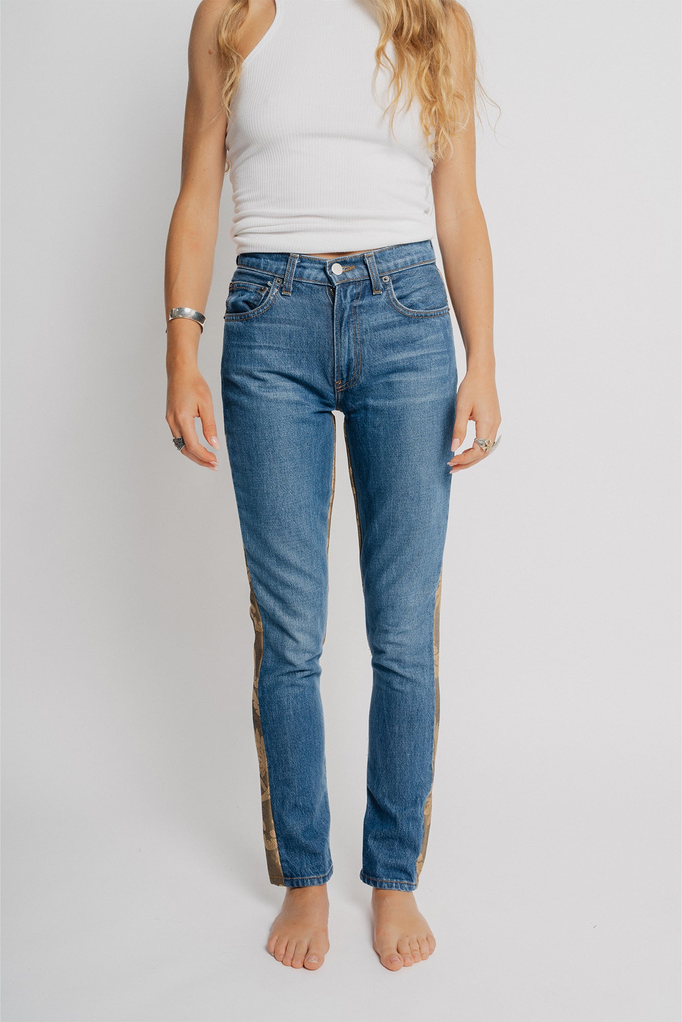 Beige Damask Jacquard