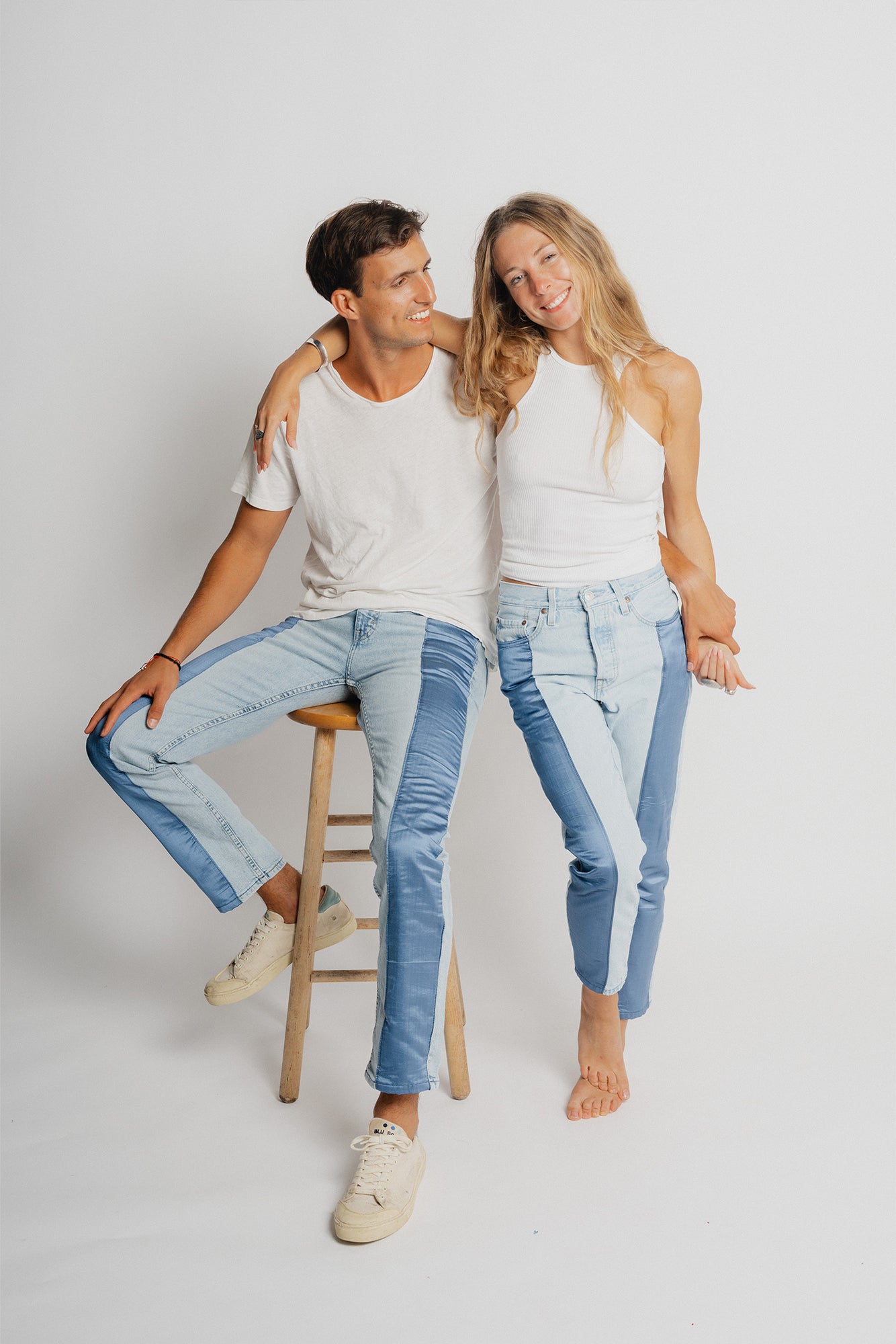 Two-Tone Satin Panel