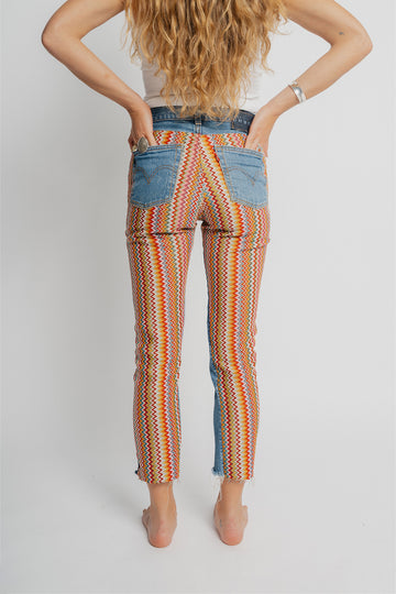 Multicolor Zigzag Knit